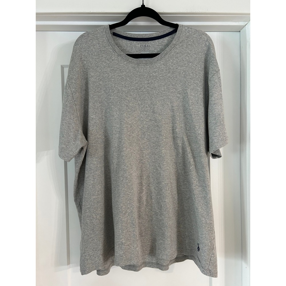 Polo Ralph Lauren Mens XL Grey Mercerized Cotton Short Sleeve T-Shirt Pony Logo